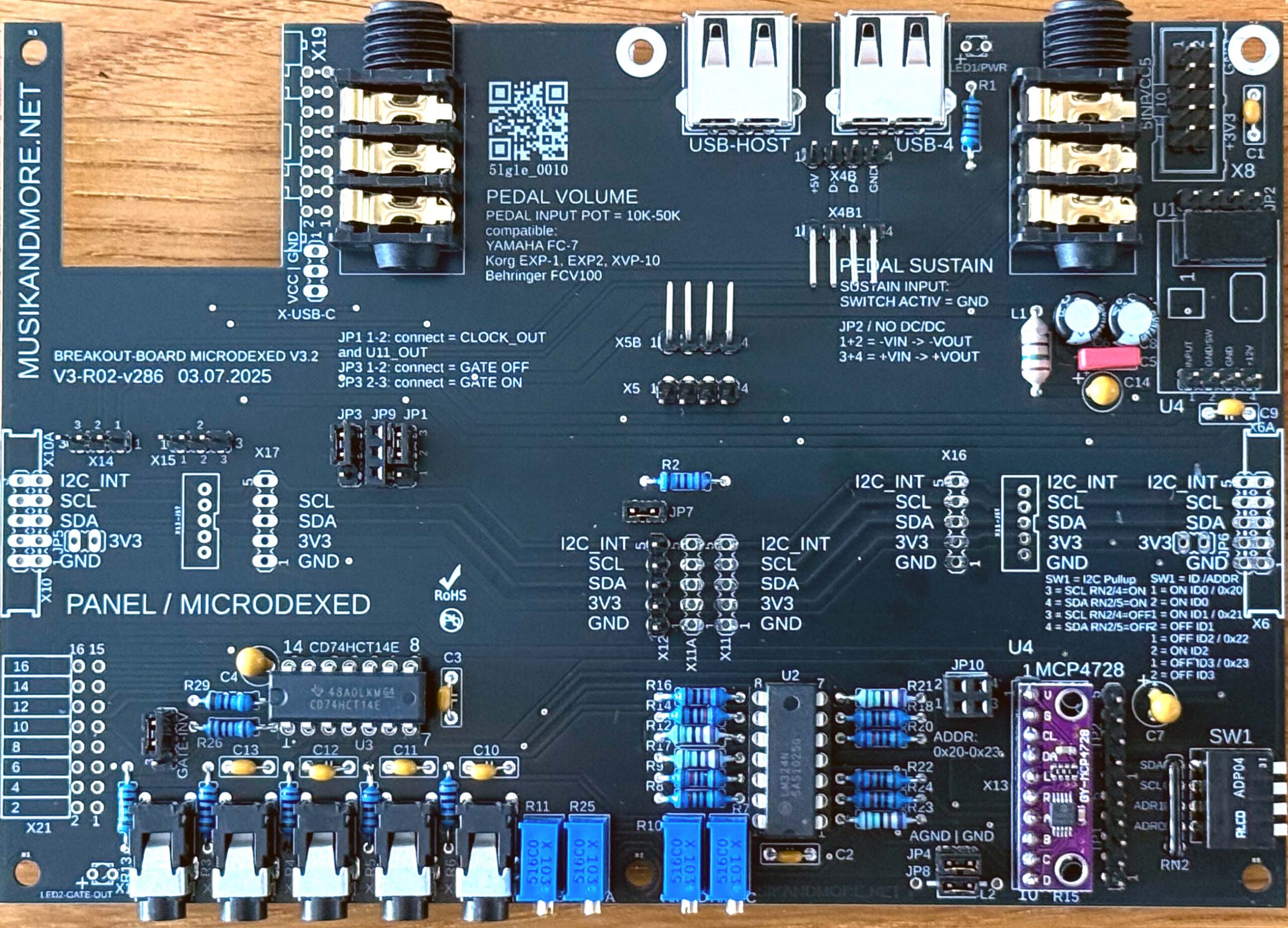 Midi-to-CV-Breakout-v286-Eurorack-Desktop-Top-USB-4pol-7161-2