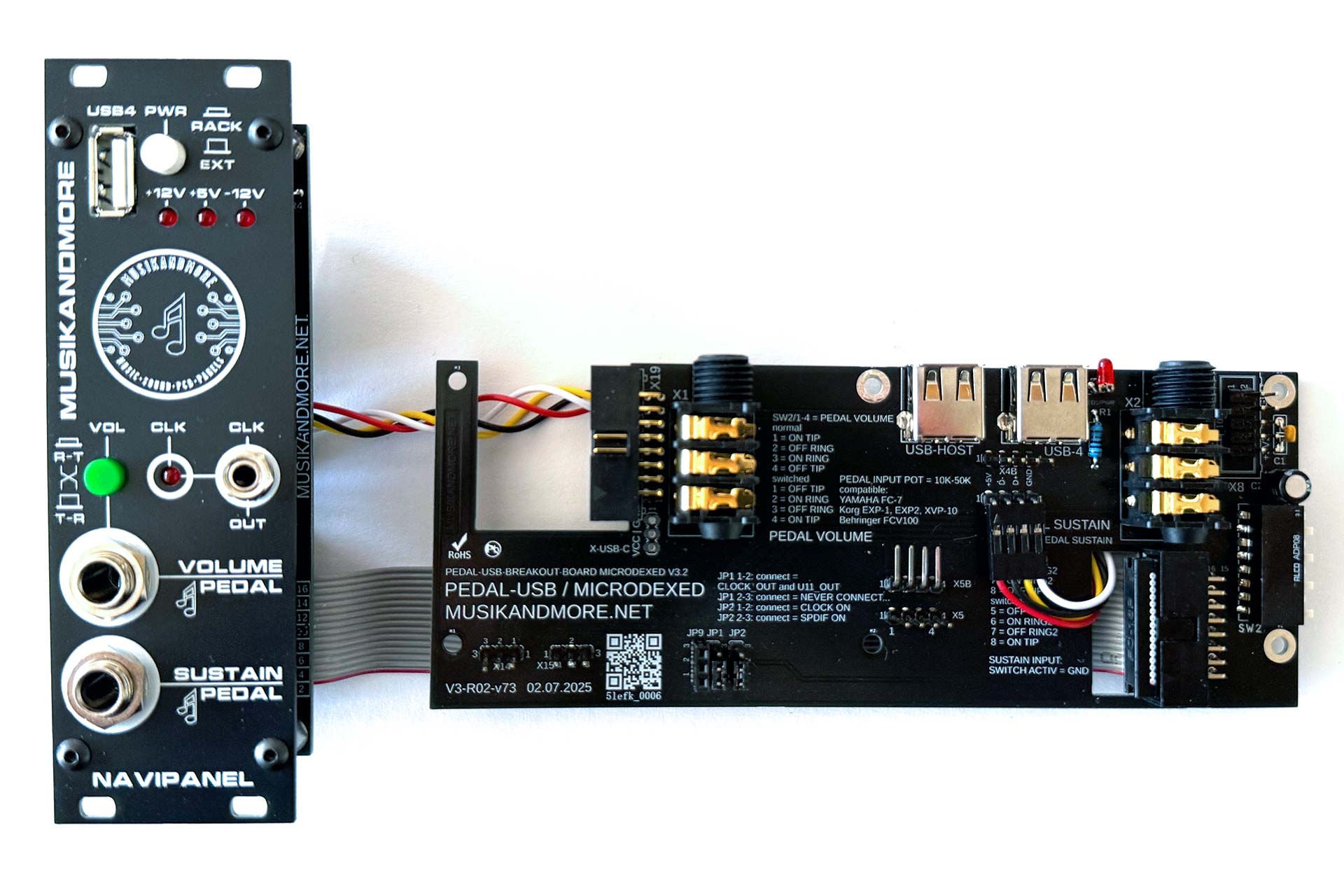 Pedal-USB-Breakout-complete-Frontpanel-7738-K82