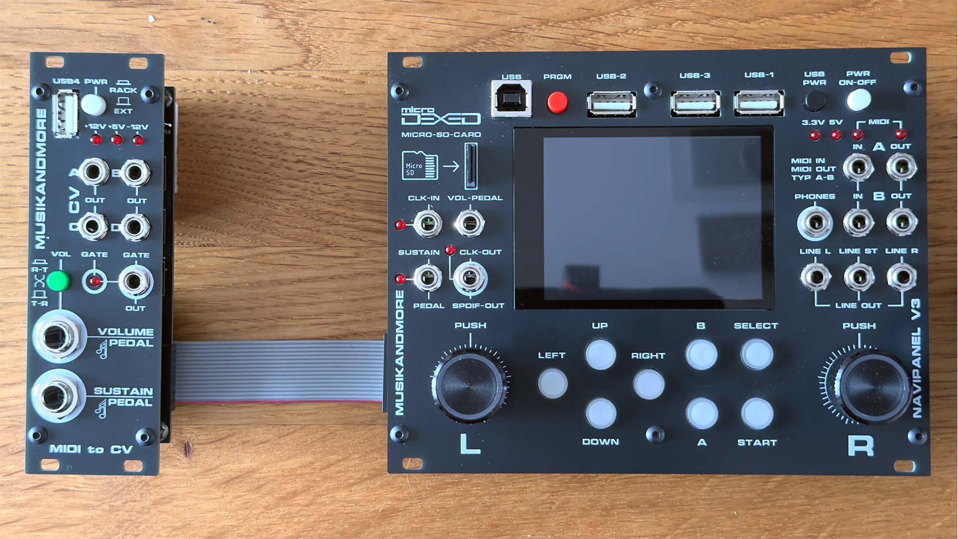 Eurorrack-Komplett-NaviPanel-8TE-Midi-to-CV-7412