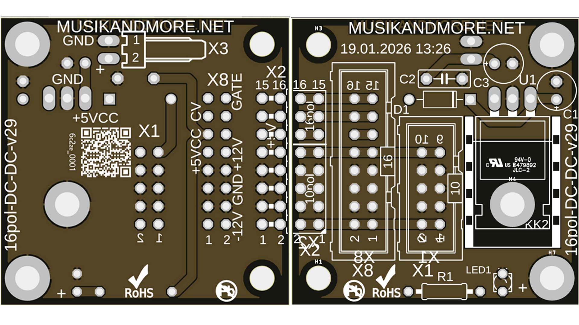 COMING SOON-16pol. DC/DC-Konverter für EURORACK V1